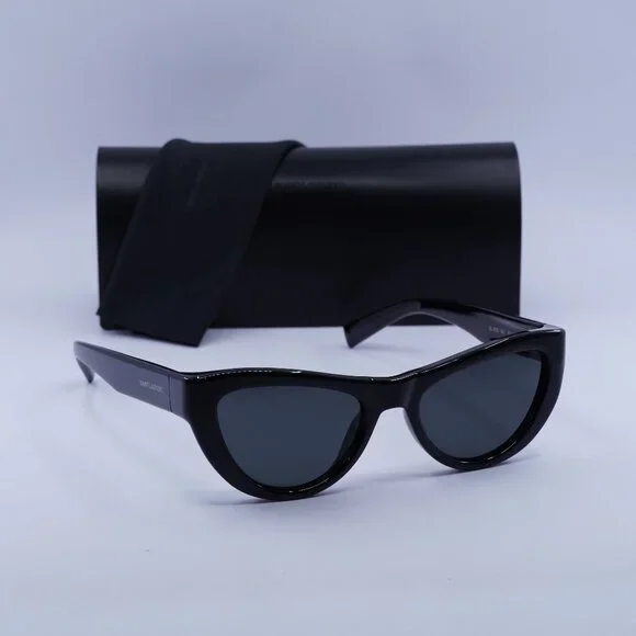 Final Price! Saint Laurent SL676 001 Shiny Black/Black Sunglasses Saint Laurent SL 676 001 Women main image 4